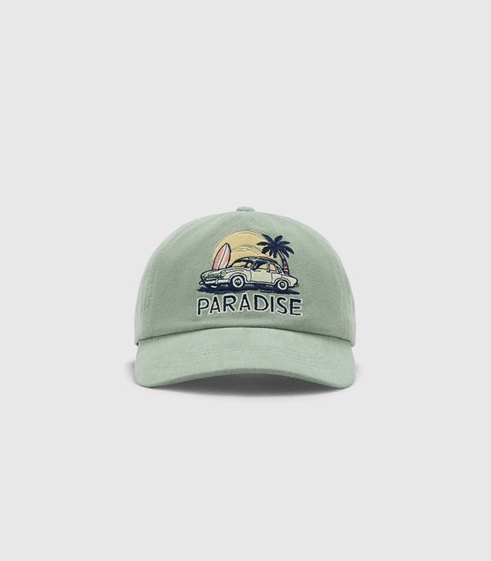 Tropical print cap