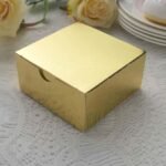 100 Pack Gold Cake Cupcake Party Favor Gift Boxes, DIY 4x4x2