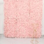 Blush UV Protected Hydrangea Flower Wall Mat Backdrop 4 Artificial Panels 11 Sq ft.