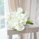 20 Pack Artificial White Calla Lily Flower Stems 14